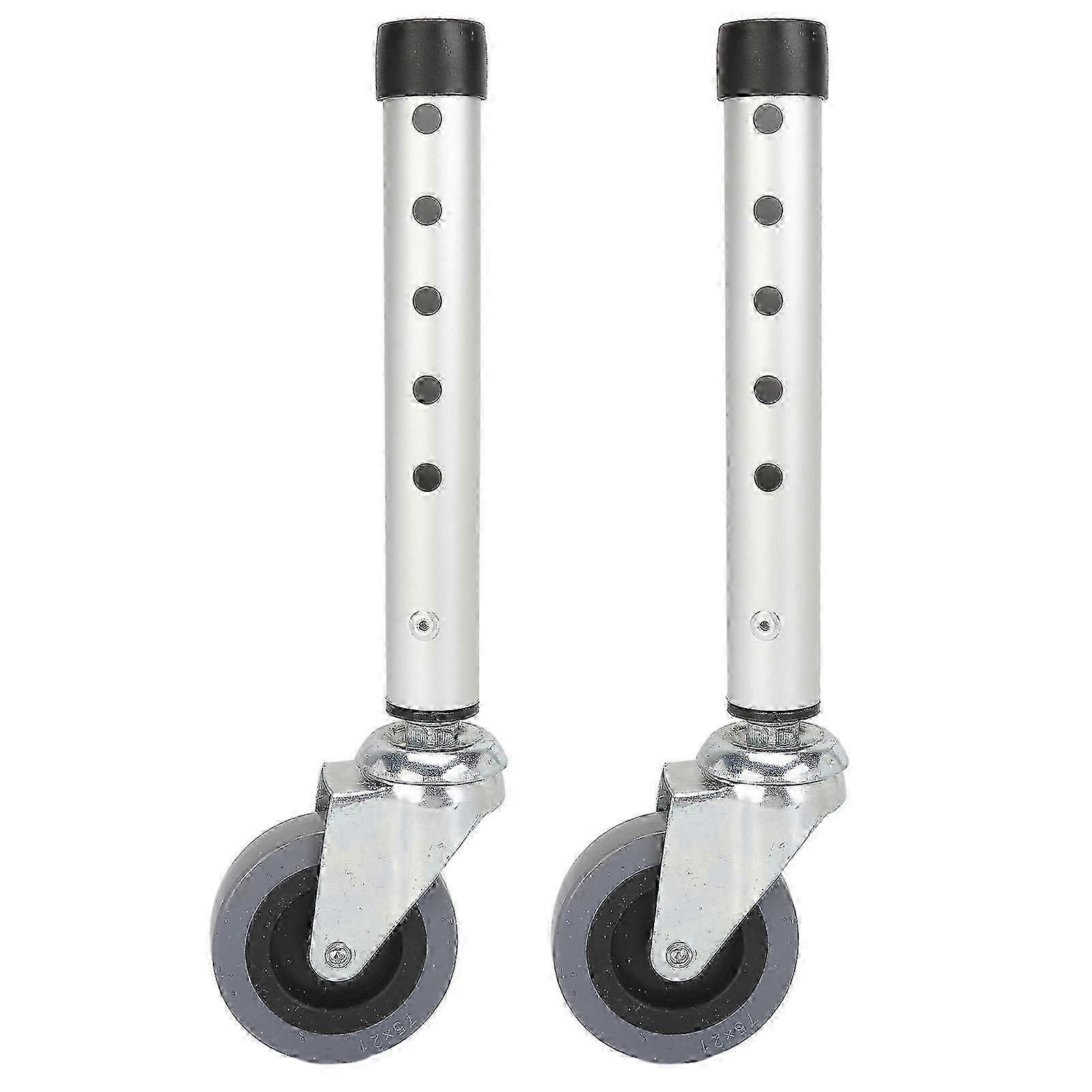 Wheels Universal Rotating Adjustable Height Replacement Seniors Walker Front Caster compatible with Elderly 2pcs