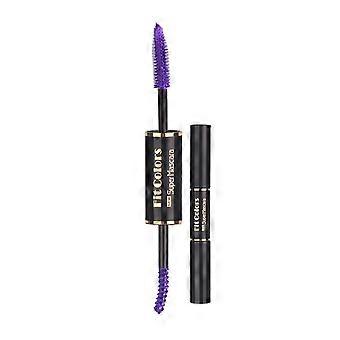 02#PURPLE Fit Kleuren Waterdichte, veegvaste dual-head gekleurde wimper & wenkbrauw mascara