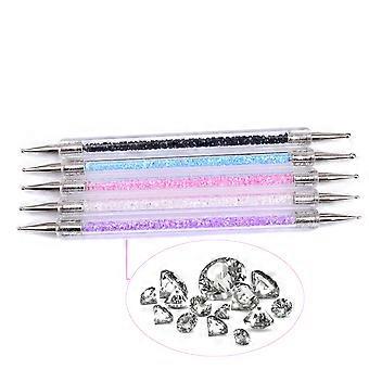 5 sztuk 2-drożne narzędzie do kropkowania Nail Art Tip Dot Paint Manicure Kit