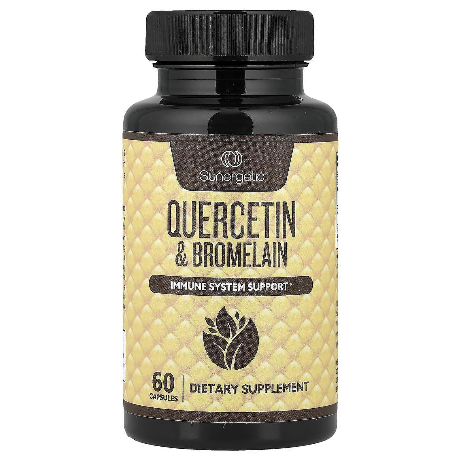 Sunergetic, Quercetin & Bromelain, 60 Capsules