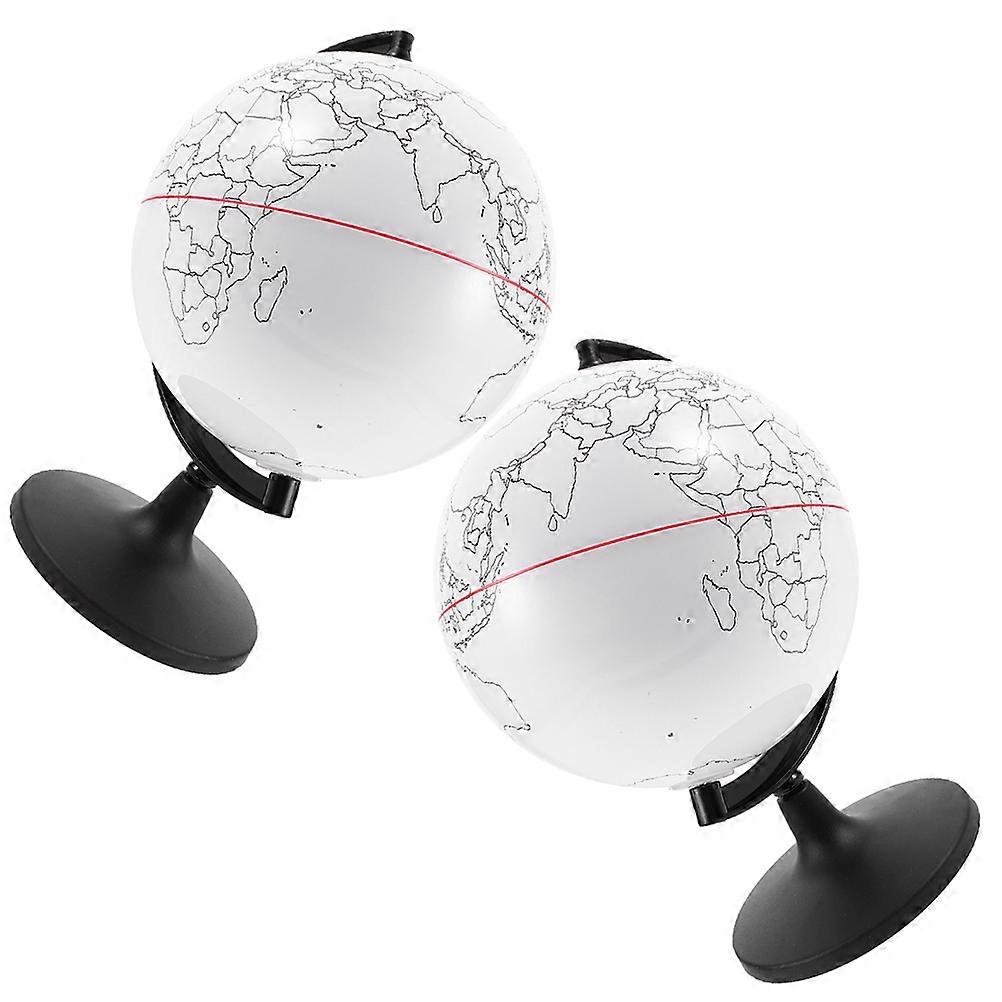 Multi DIY Coloring Globe Educational Globe Model for Teaching 2Pcs