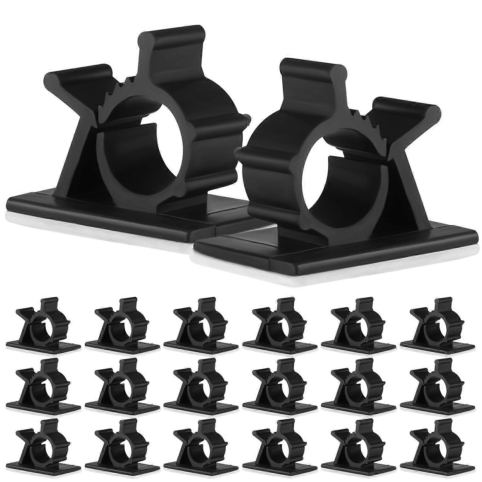 50Pcs Professional Cable Organizers Multi-function Cord Clips Self-adhesive Cable Clips