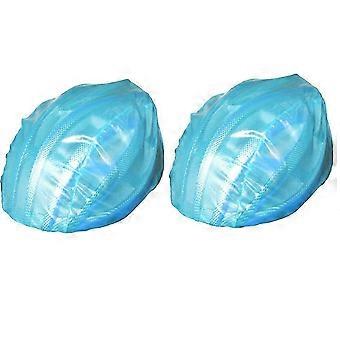 Conjunto de 2 capas de chuva para bicicleta, em nylon impermeável, ideais para ciclismo ao ar livre, resistentes ao vento e aos raios UV.