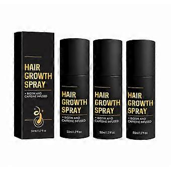 3pcs HaloGrow Hair Growth Spray with Biotin & Caffeine - Fast-Acting Hair Regrowth Treatment for Thinning Hair in Men & Women