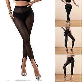 Glitzer-Strumpfhosen Durchsichtige Seidenstrümpfe Strumpfhose mit hoher Taille Steigbügel Ballett-Leggings Control Top Strumpfhose Tanzstrumpfhose Sticking Silk Feet X