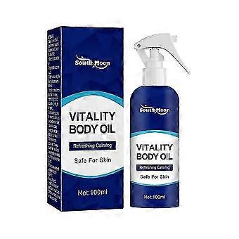 Aceite Corporal Vitality, Spray Refrescante de Aceite Corporal Seco, Humectante para la Piel, Spray para el Cuidado de las Articulaciones, Aceite Corporal para un Olor Agradable y Refresco Nuevo Arribo