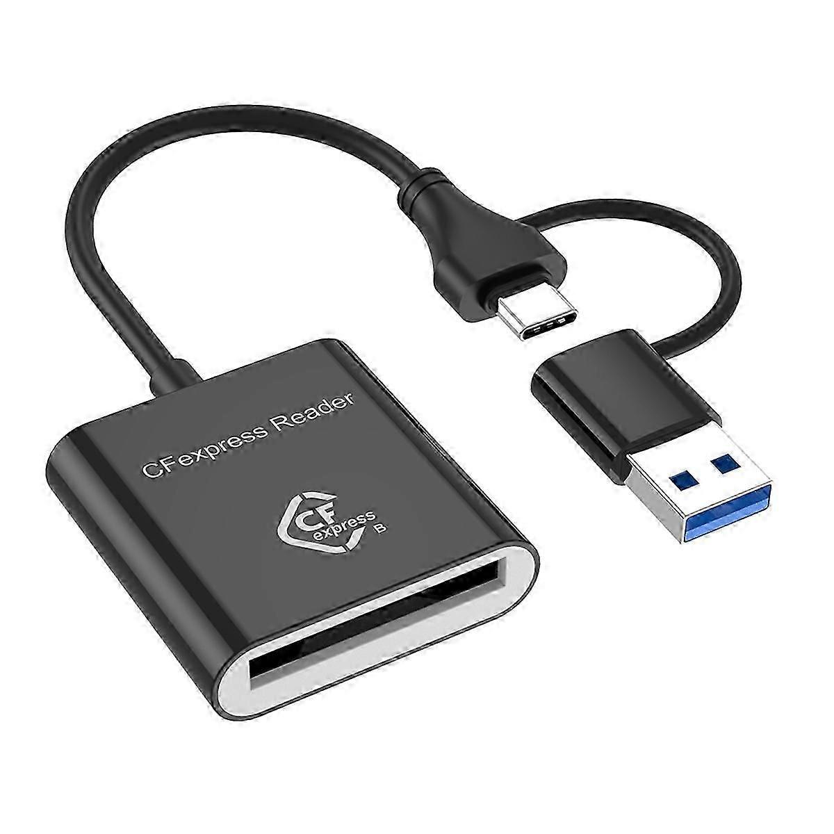 10Gbps CFexpress Type B Card Reader Writer USB3.2 Gen2 USB-C CFe Card Reader for Android Win XP/Vist