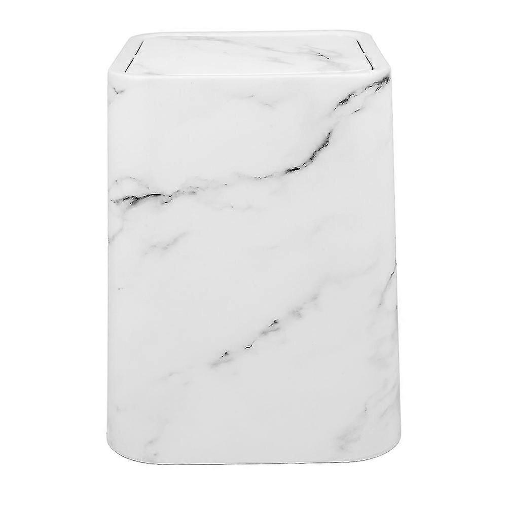 Sophisticated Marble Trash Can, Waste Bin with Practical Capacity