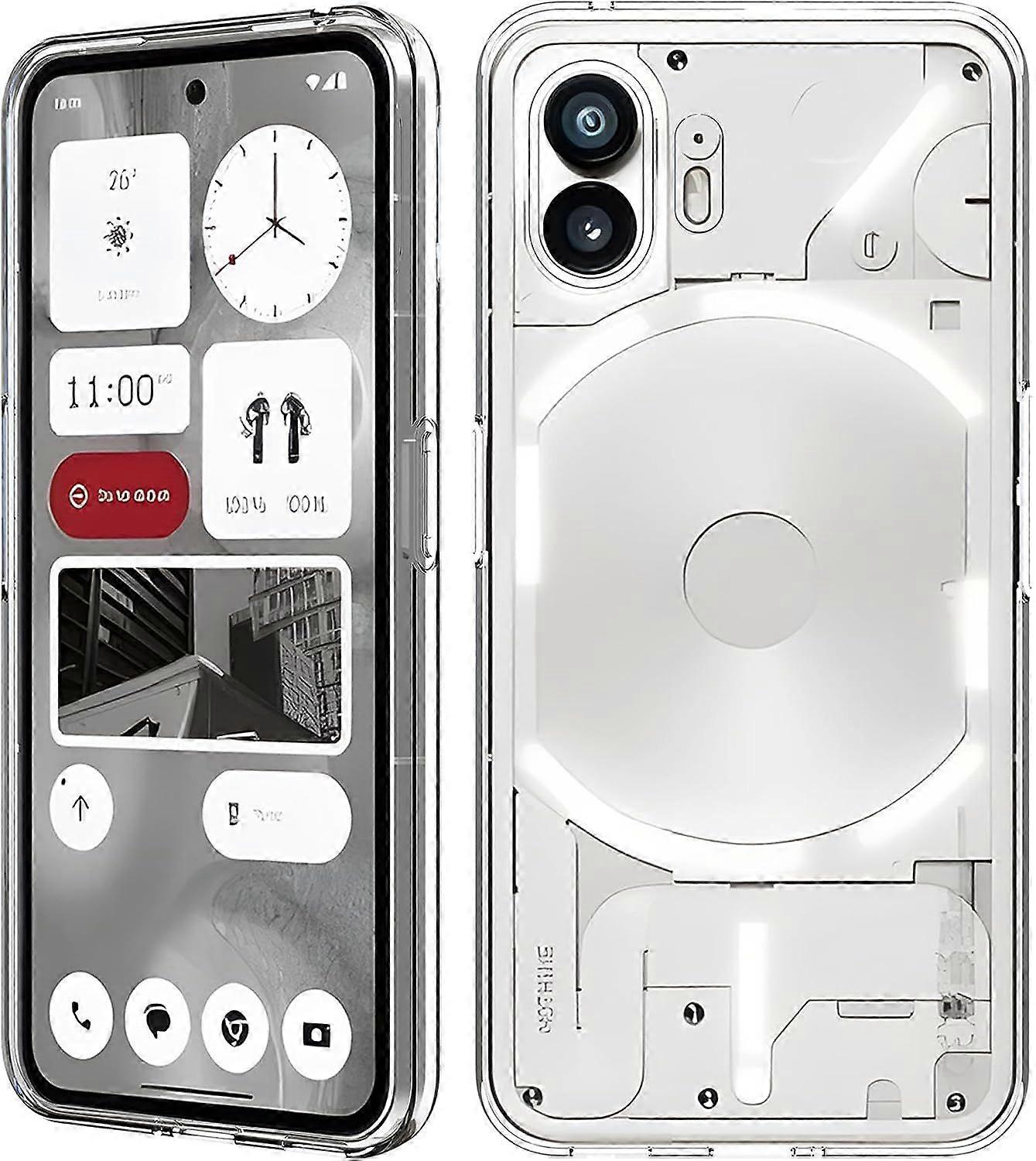 Silicone Case Compatible with Nothing Phone 2,Liquid Silicone Case, Shockproof,Transparent.