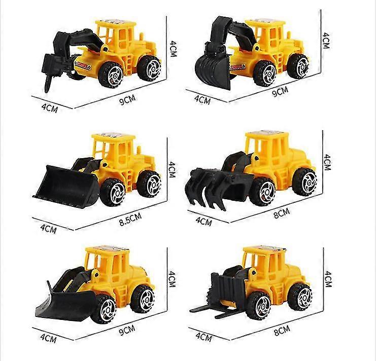 6pc Digger traktor babyleker dusj bursdag