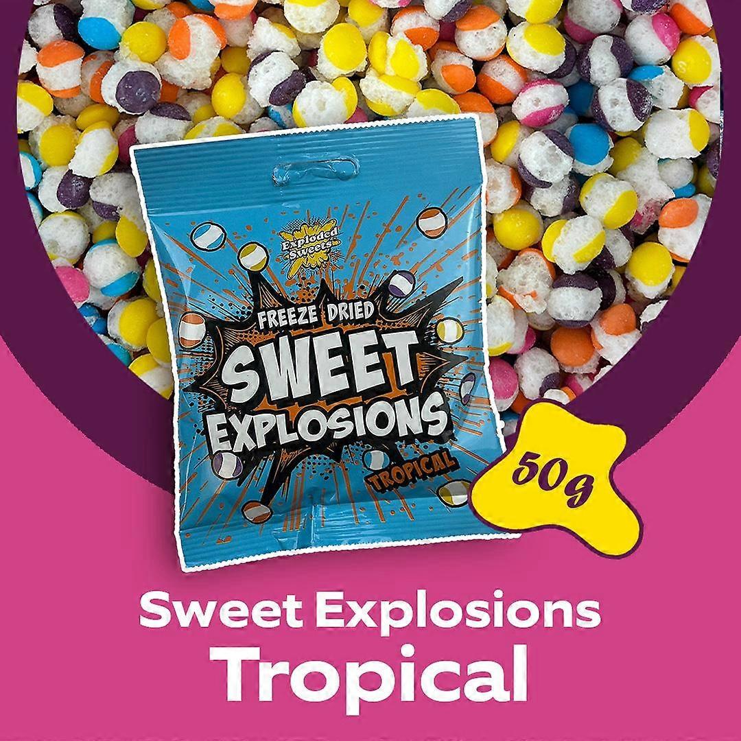 Freeze Dried Tropical Sweet Explosions | Exploded Sweets