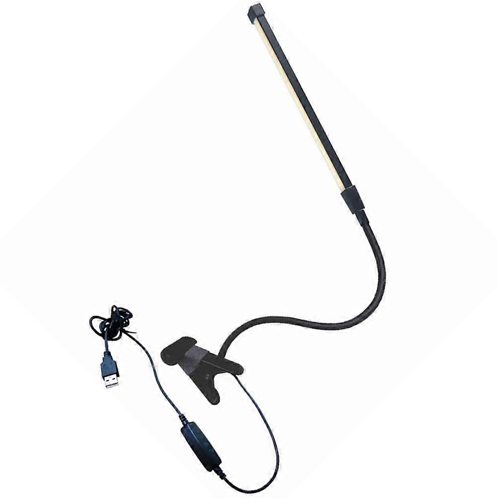 USB Clip-on Light Adjustable Reading Lamp with 1Pcs for Bedside Study Use
