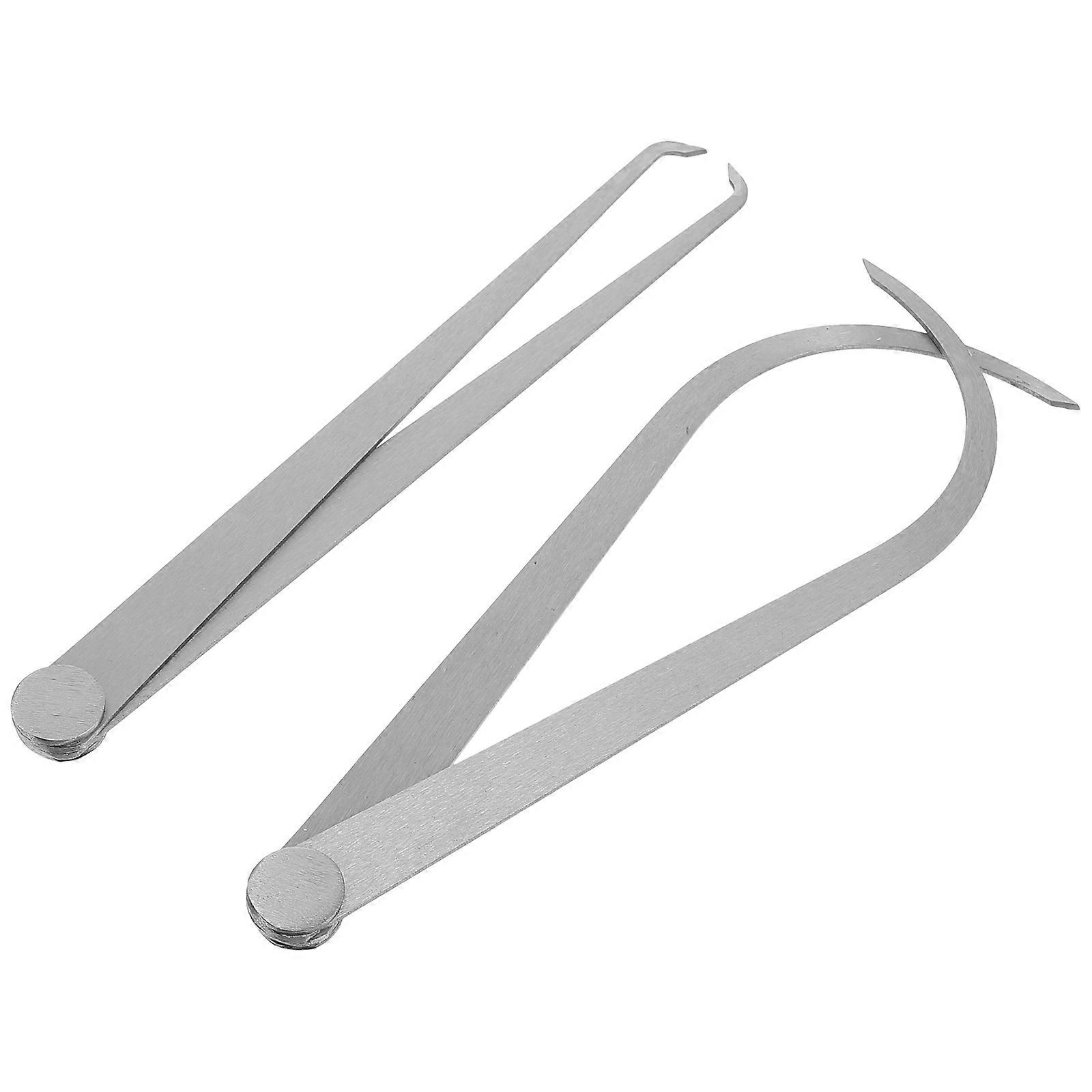 2 Pcs Ceramics Tools Precision Caliper Workshop Measuring Tool Metric Dial Caliper