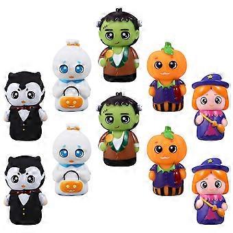 10pcs Cartoon Hand Puppets Kids Finger Puppet Toys Preschool Interactive Toys