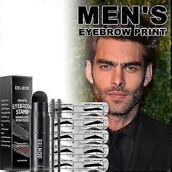 Haarlijnpoeder voor mannen, haarlijnversiering, wenkbrauwprint, draagbare haarlijn.