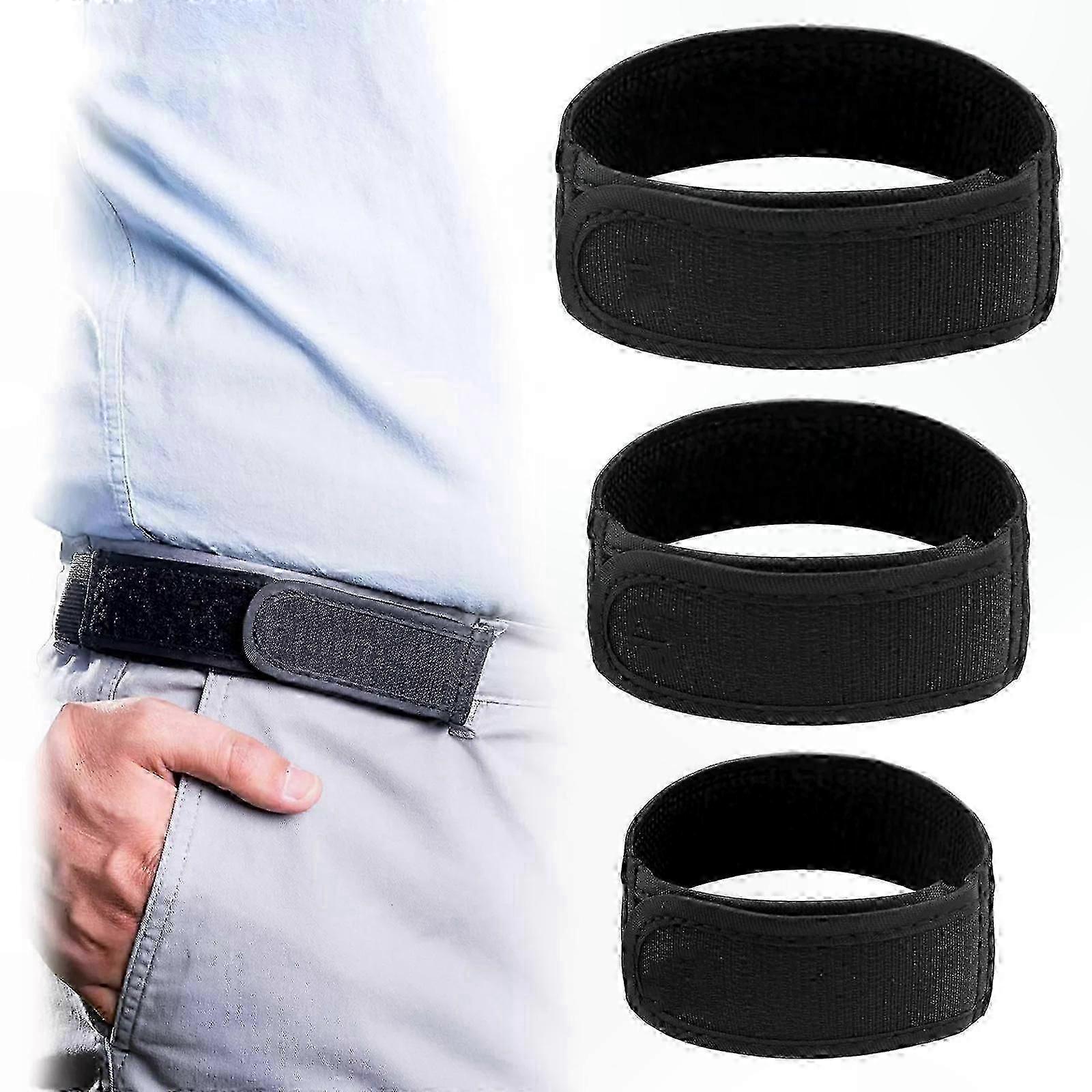 Cinto masculino elástico sem fivela, confortável, para presilhas de 3,8 cm (1,5 polegadas), ajustável e elegante.