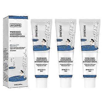 3X 50ml Birch Juice Moisturizing Sunscreen Spf50+ Refreshing Not Sticky Facial Isolation Sunscreen