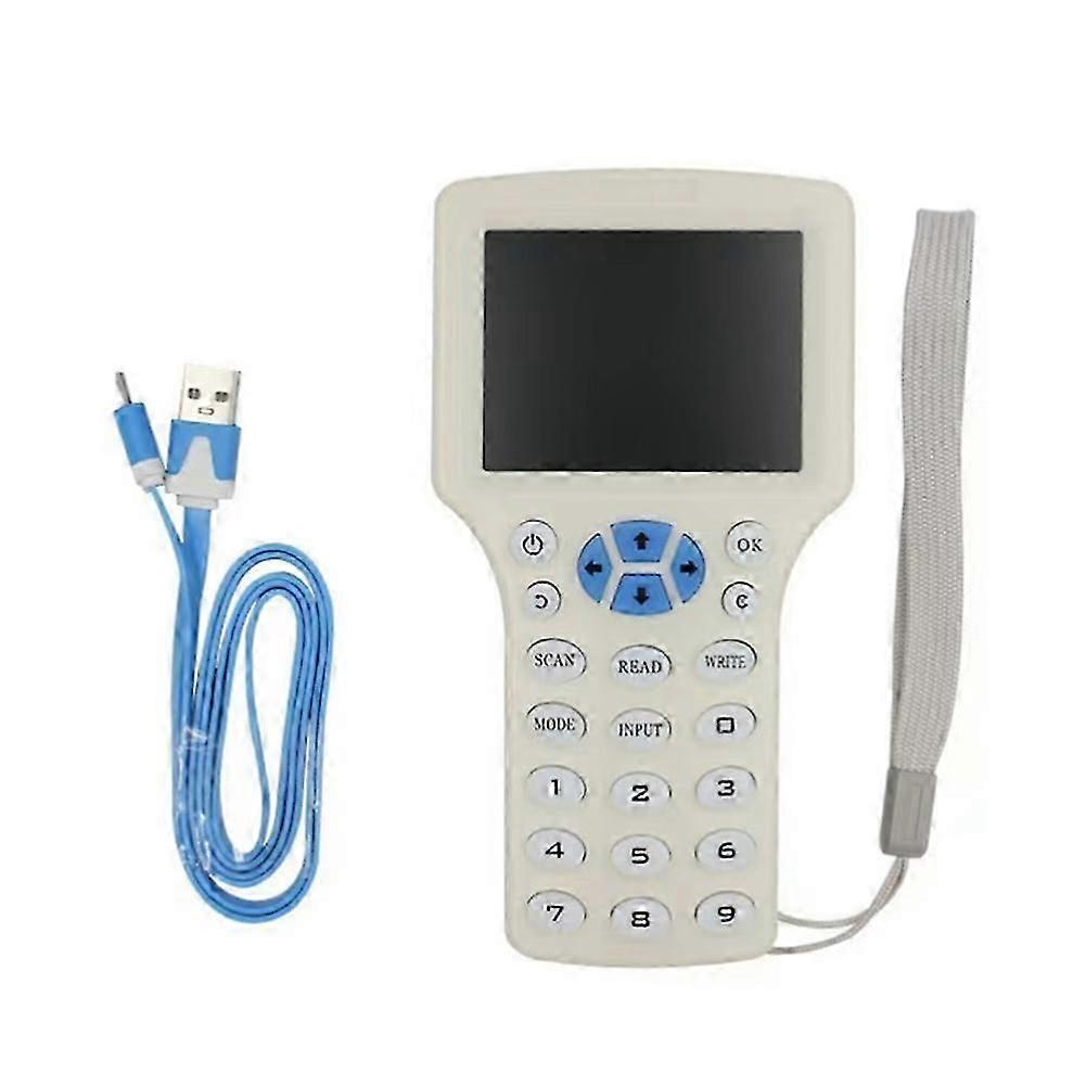 RFID Reader Writer Duplicator NFC Smart Card Programmer 125khz 13.56mhz Encrypted Decoder Writable Key CardsJJ