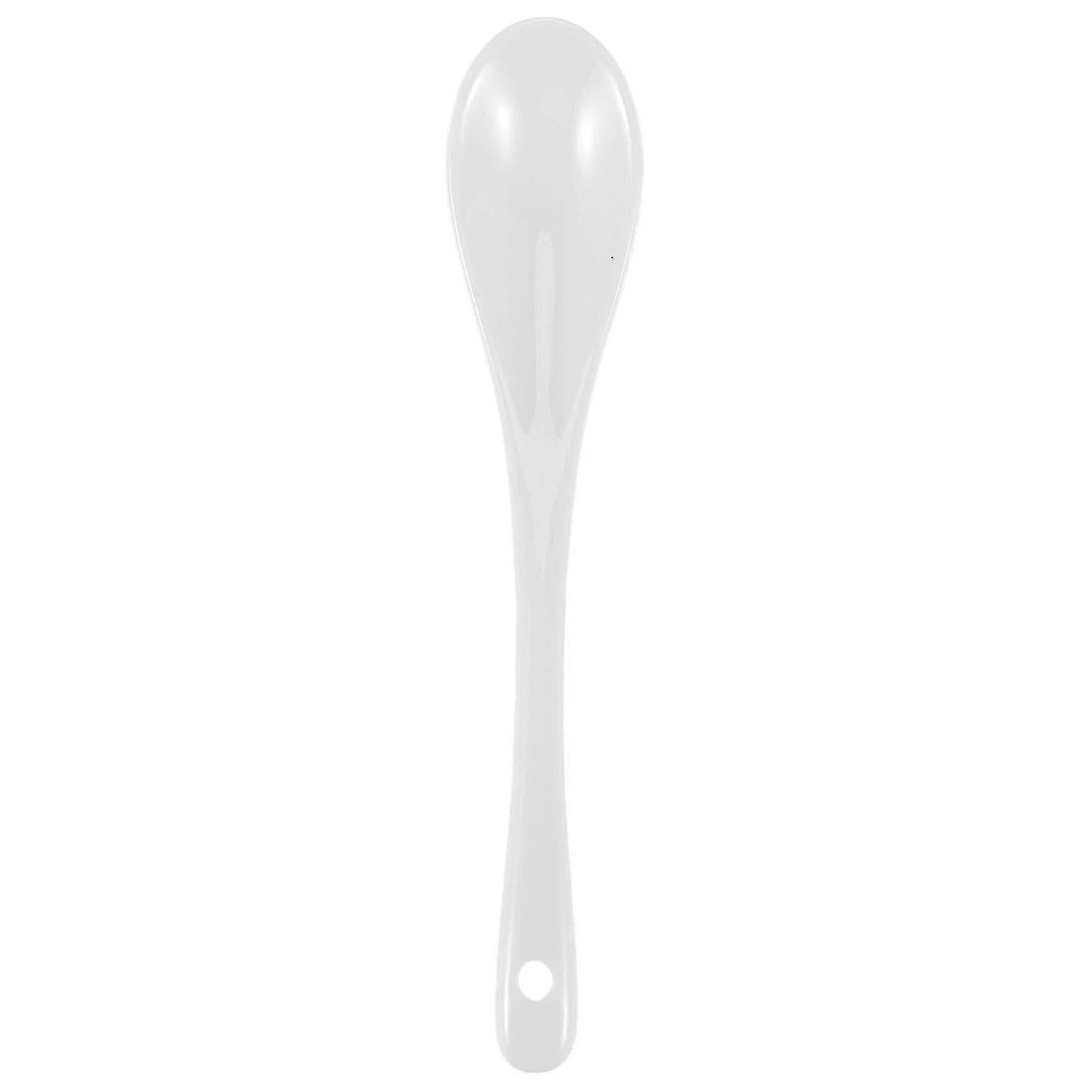 5pcs Porcelain Egg Spoons Ceramic Spoons Dessert Spoon