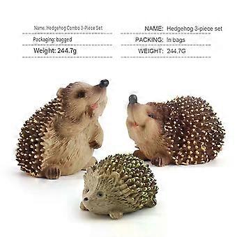 Children's simulated wild hedgehog animal model, science education and cognition, jungle hedgehog, mouse hedgehog desktop figurine toy