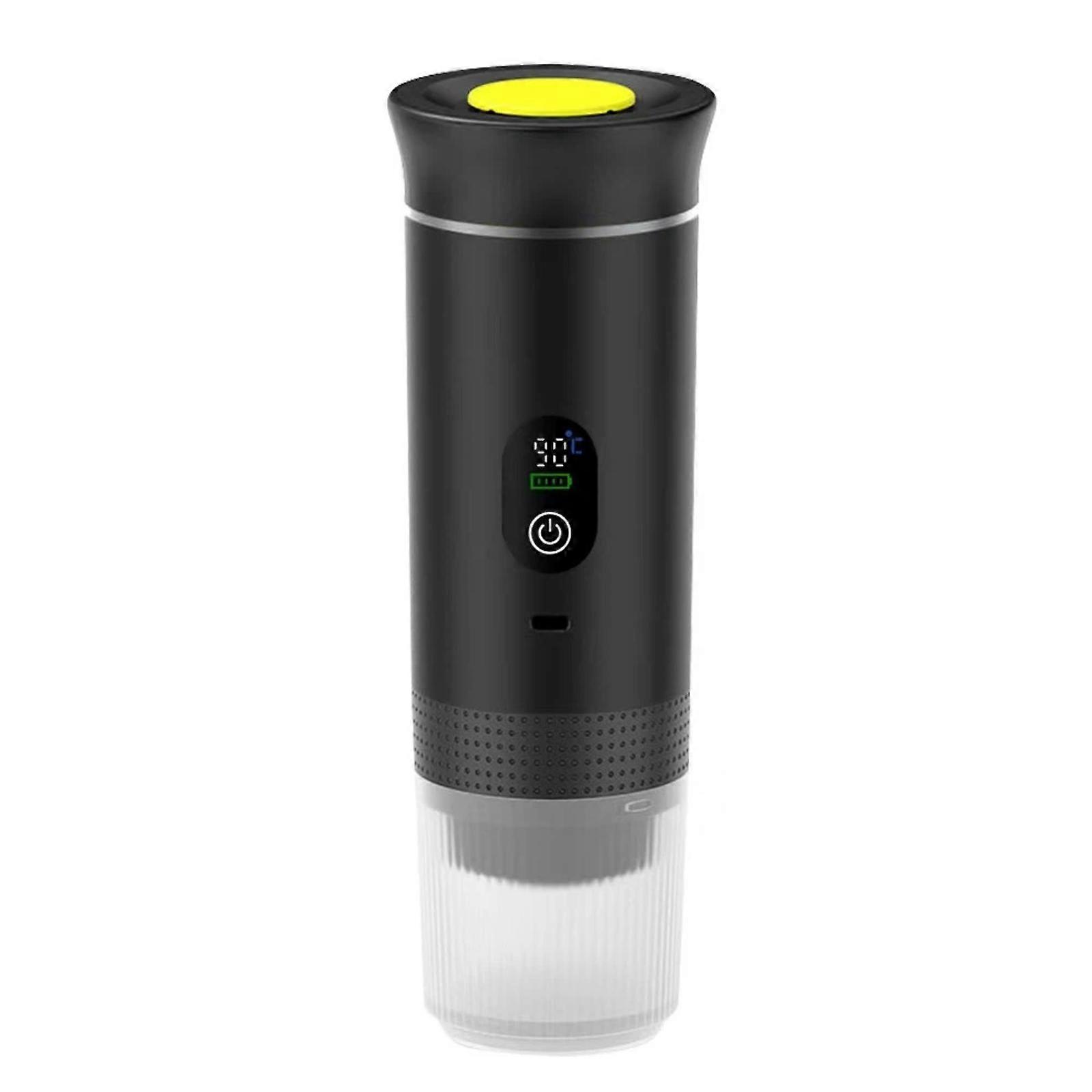 Digital Display Pump-Type Handheld Coffee Maker With USB Charging