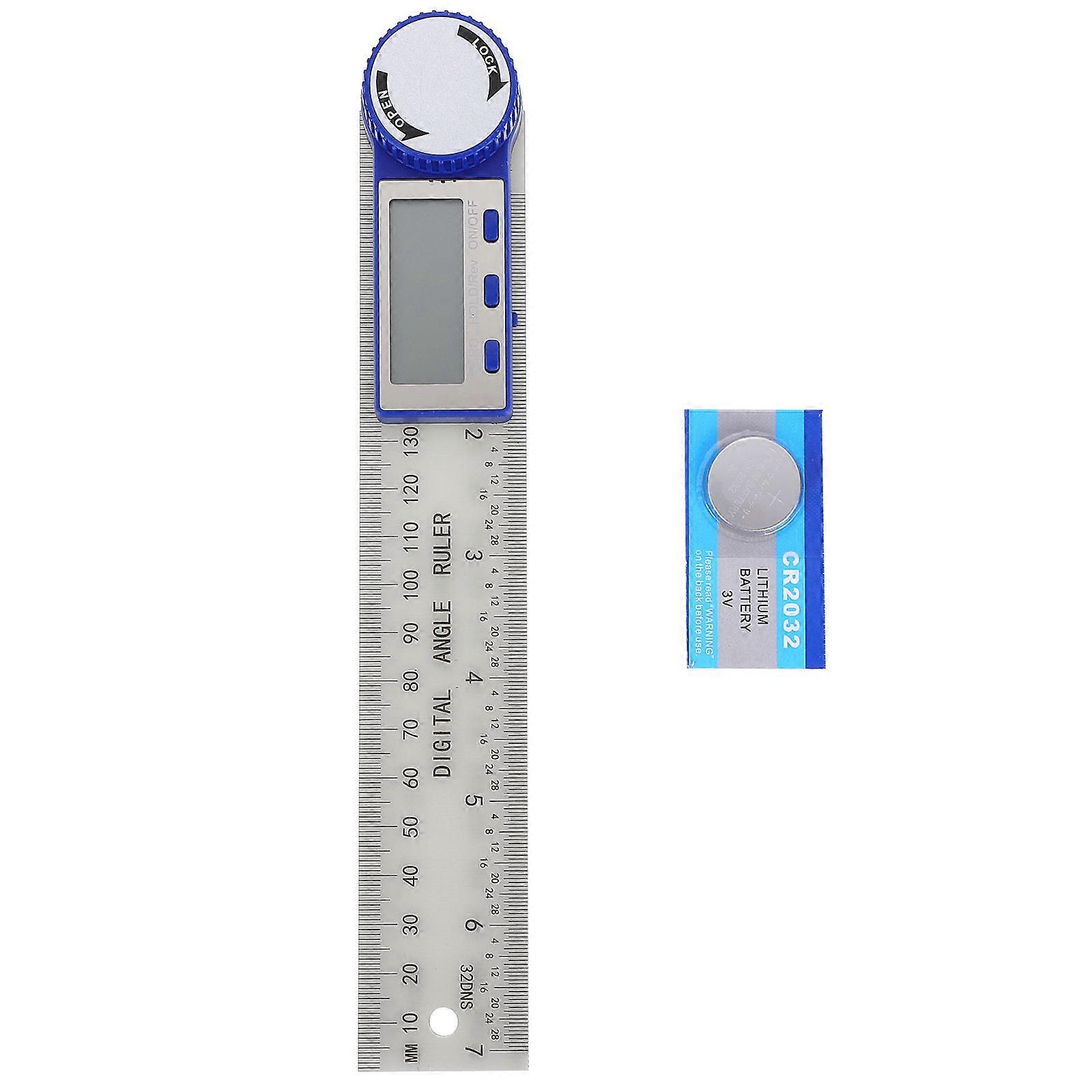 Plastic Angle Gauge Measuring Tool For Hobbyists Compact Size Silver 1Pack