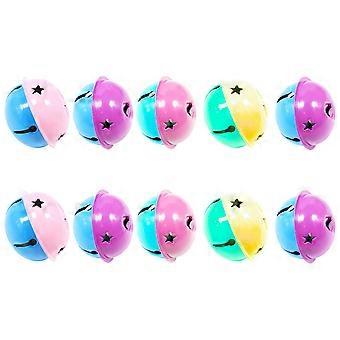 Christmas Bells Dog Pendant Decor for Festival with 40Pcs Random Color