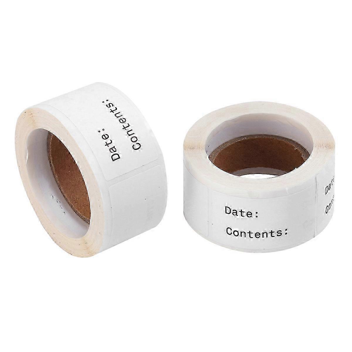 English Record Date Sticker Rolls for Practical Note Labeling 4 Rolls