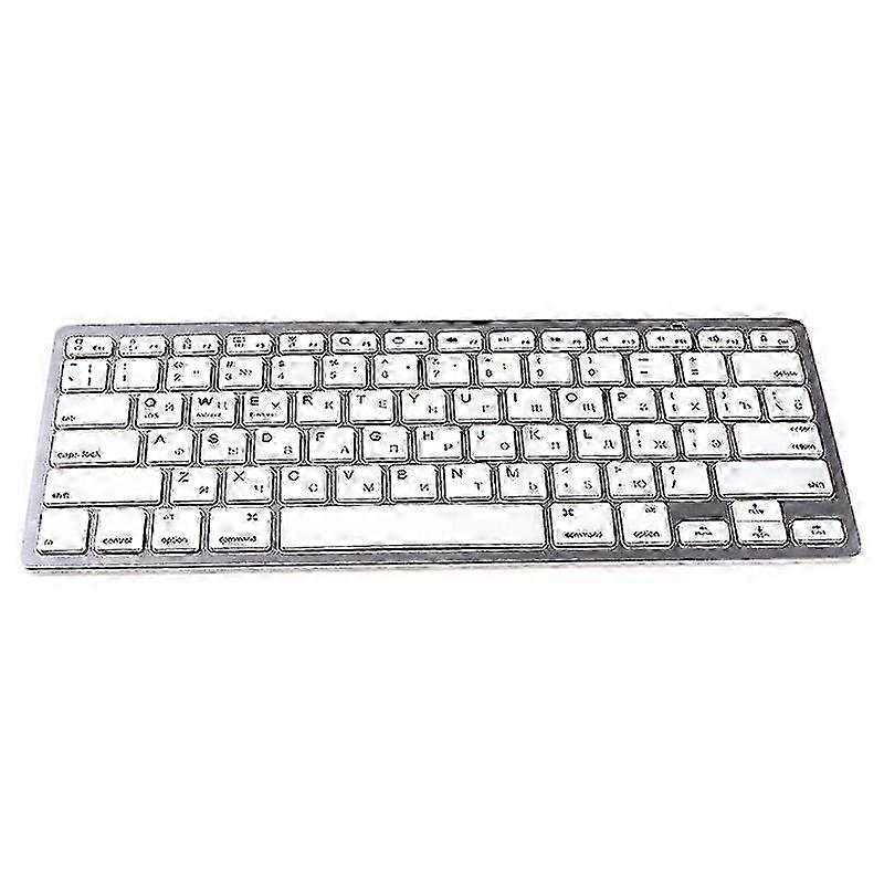 Ultra-Thin Wireless Bluetooth Keyboard, Compatible with IOS Android Windows, White,x