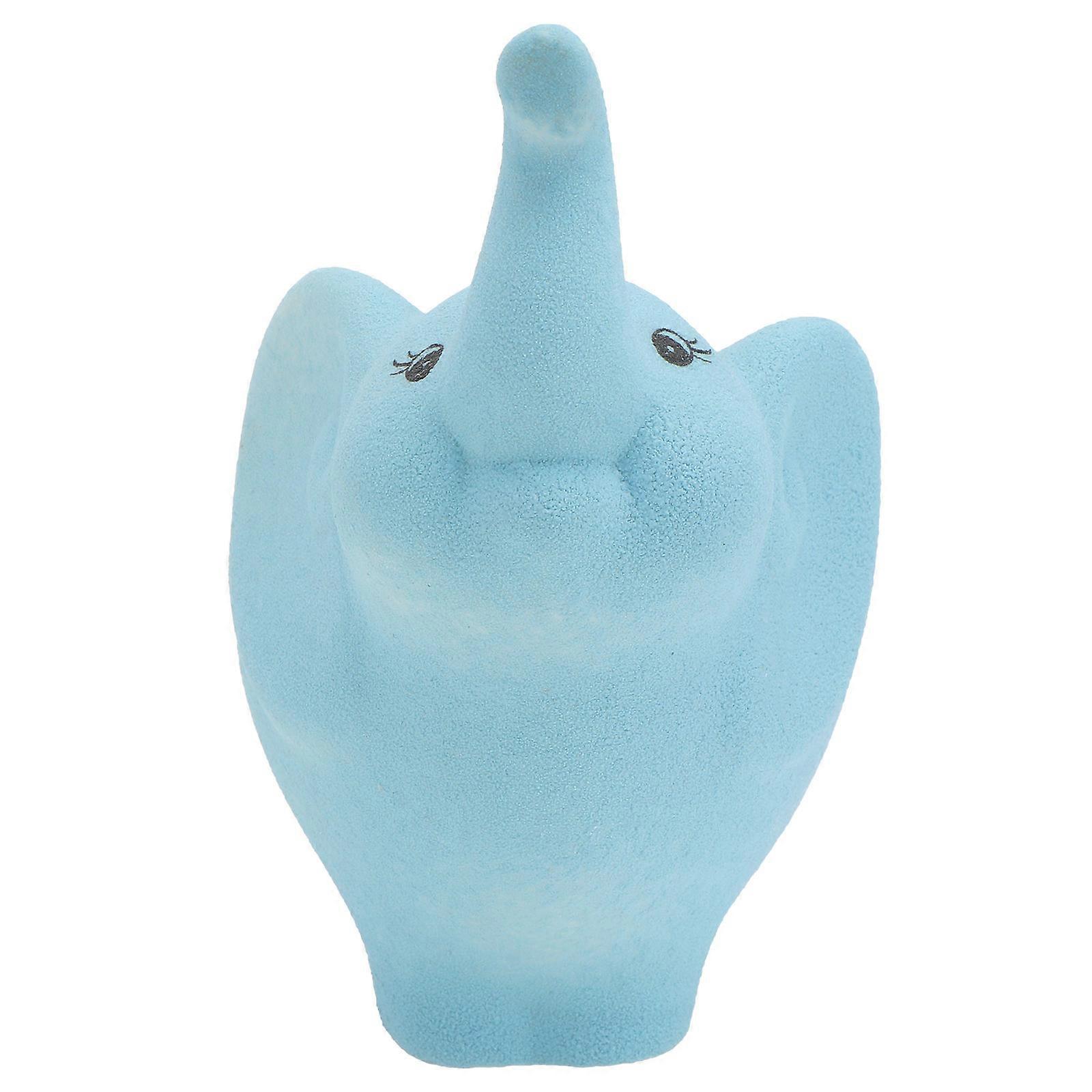 Multifunctional Blue Elephant Shaped Ceramic Flowerpot Featuring 1Pcs Quantity