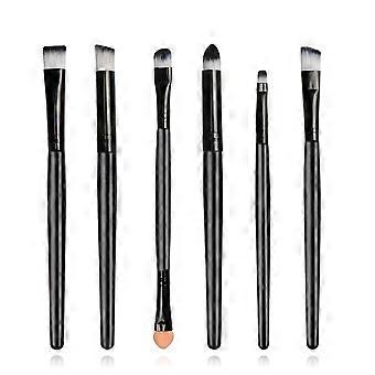 6PCS Eyebrow Eyeliner Eyeshadow Makeup Brushes Set Portable Makeup Tool