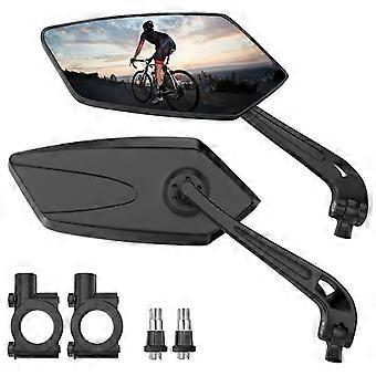 Set of 2 bicycle handlebar mirrors, 360° adjustable safety rearview mirror for bicycles, HD version