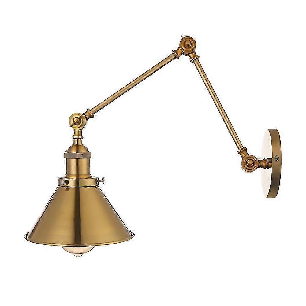 Gold Iron Rotating Arm Wall Light