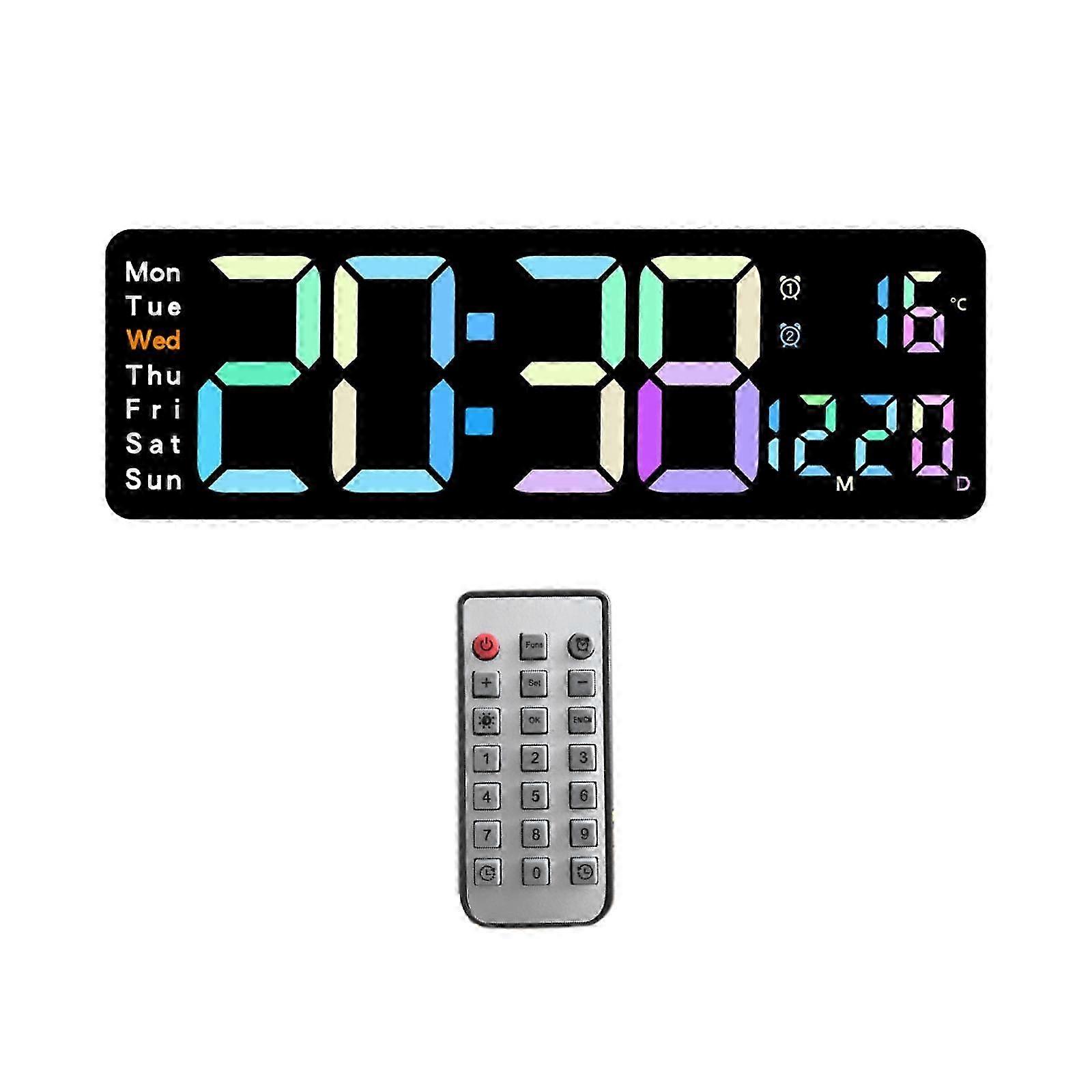 Wall-Mountable LED Alarm Clock