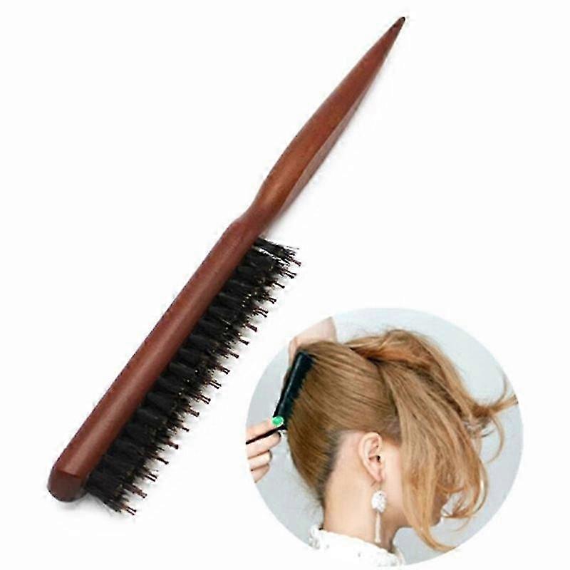 Slim Wooden Teasing Comb Fluffy