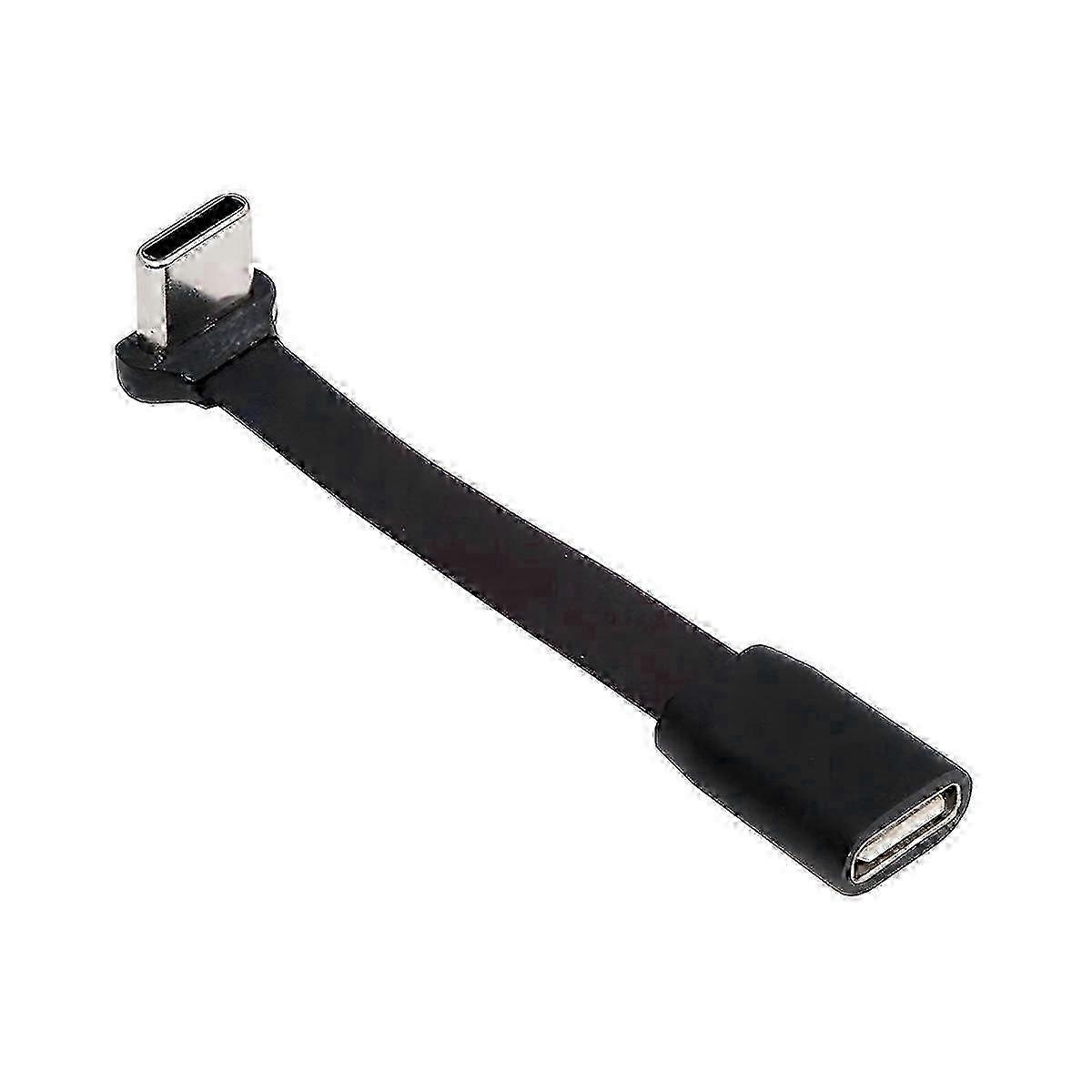 65W USB-C Flat Angled Extension Cable