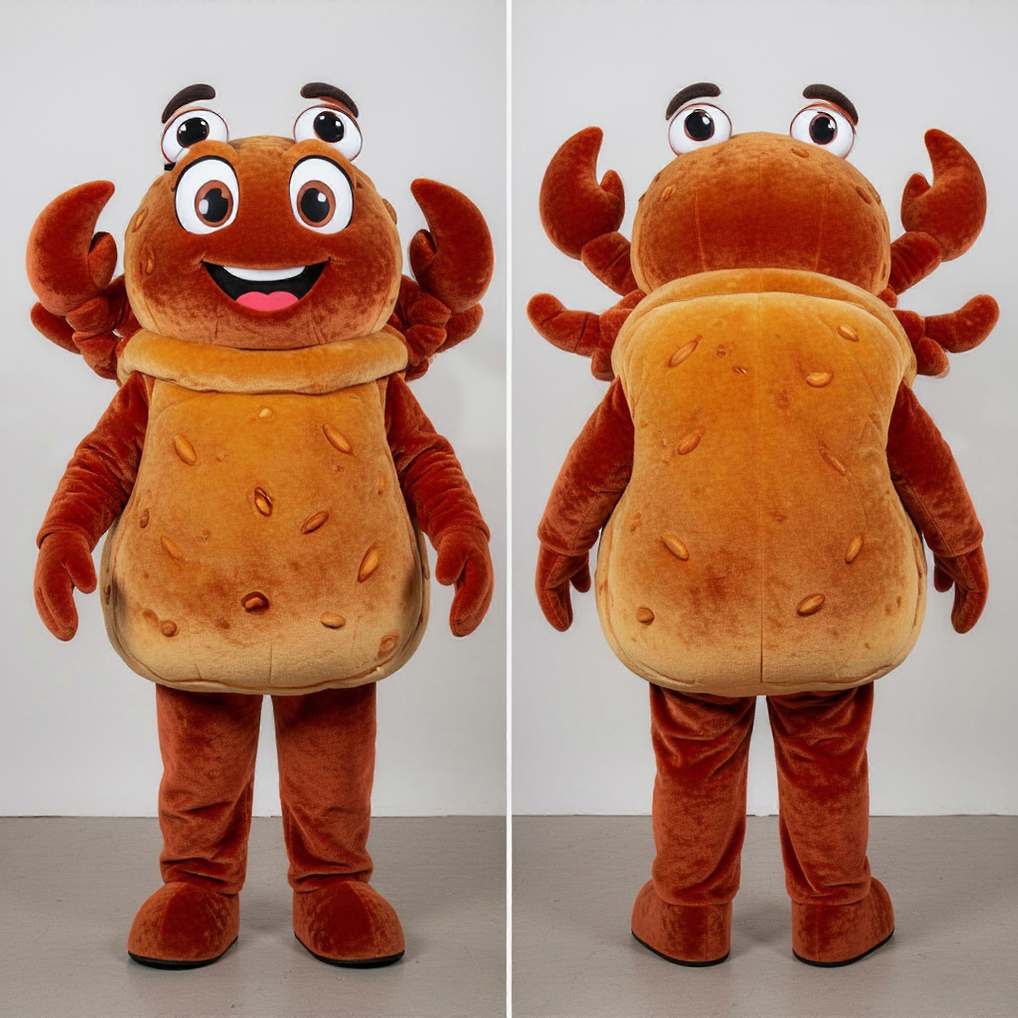 MASTICOT Rust Orange Velvety Crab Cakes Mascot