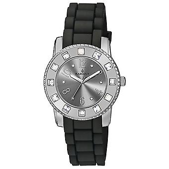 Radiant new diamond Quartz Analog Woman Watch with RA107604 Rubber Bracelet
