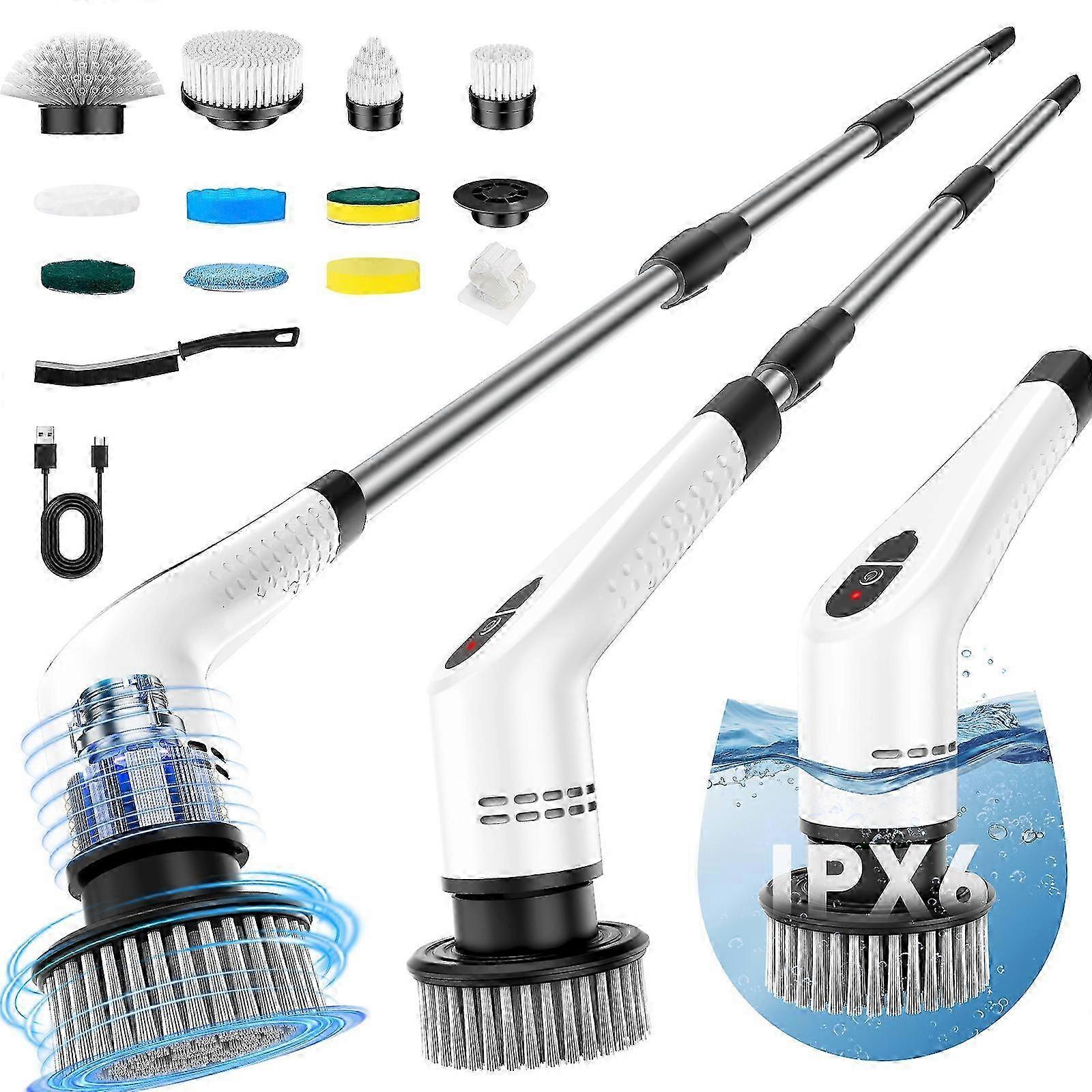 3-Speed Cordless Spin Scrubber
