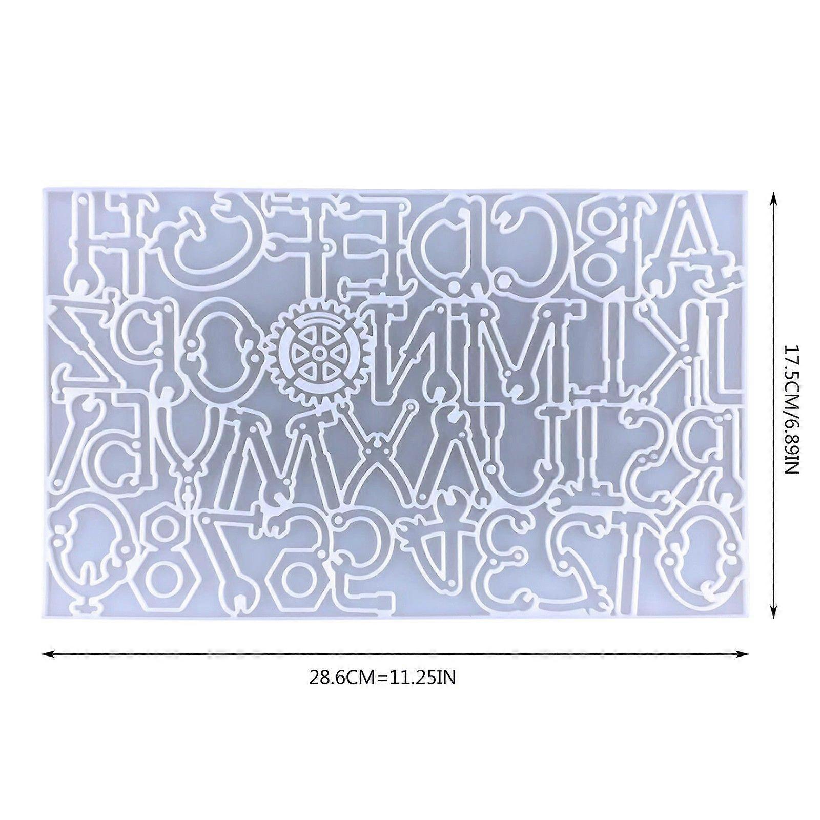 Mood Clearance Diy Creative Tools Alphanumeric Collection Keychain Silicone Mold