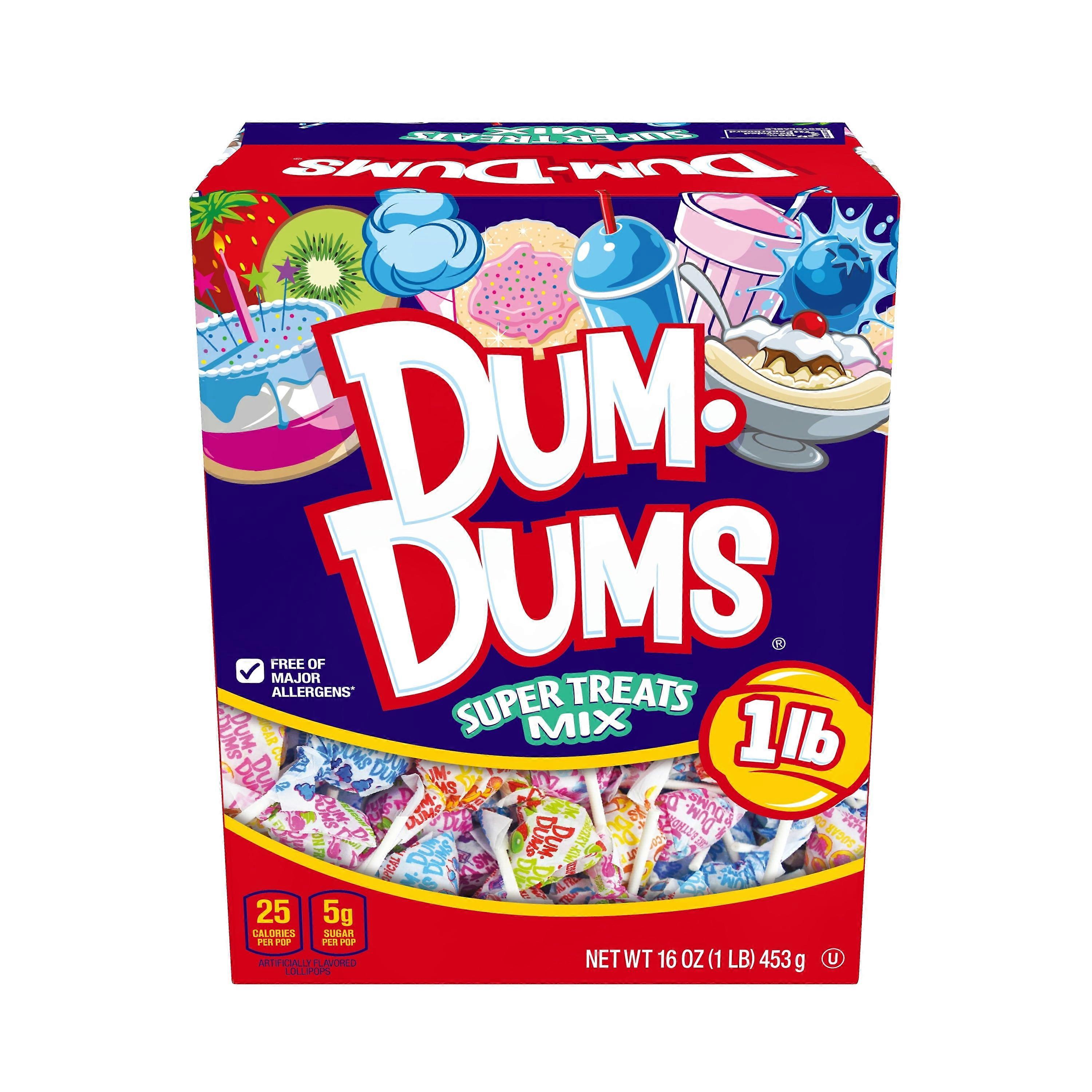Dum Dums Flavor Mix Lollipops Hard Candy 16 oz