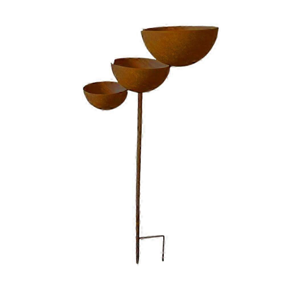 Rustic Three-Tier Iron Bird Waterer