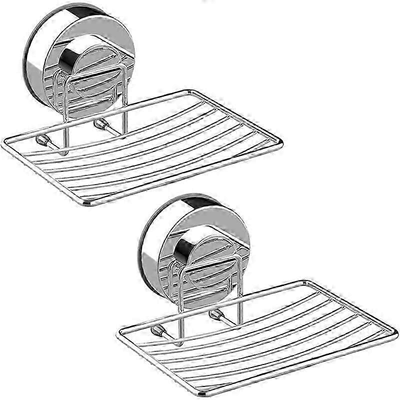 Dual-Suction Stainless Soap Dish
