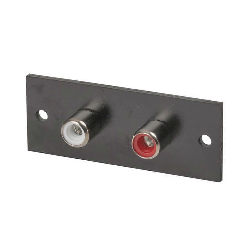 2-WAY Phenolic Rca Socket Plate Superior High Quality Premium Construction