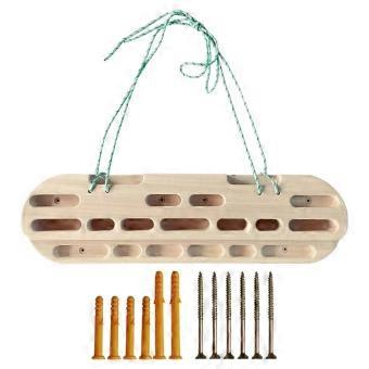 Rock Climbing Board Hang Board With Hanging Rope Climbing Board Climbing Hangboard For Indoor Outdoor Athletes Climbers