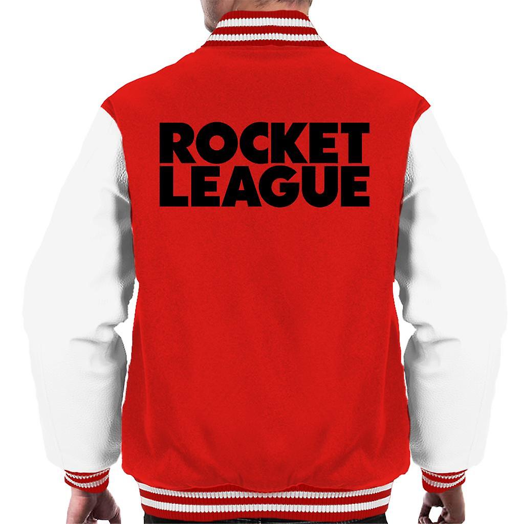 Rocket League Black Classic Logo Men's Varsity Jacket