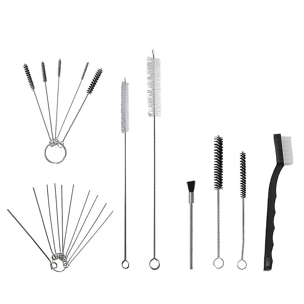 17 stks Spray Lance Nozzle Reiniging Reparatie Tool Naald Brush Kit Set Reiniging Accessoire Multifunctionele Schoonmaak Tool