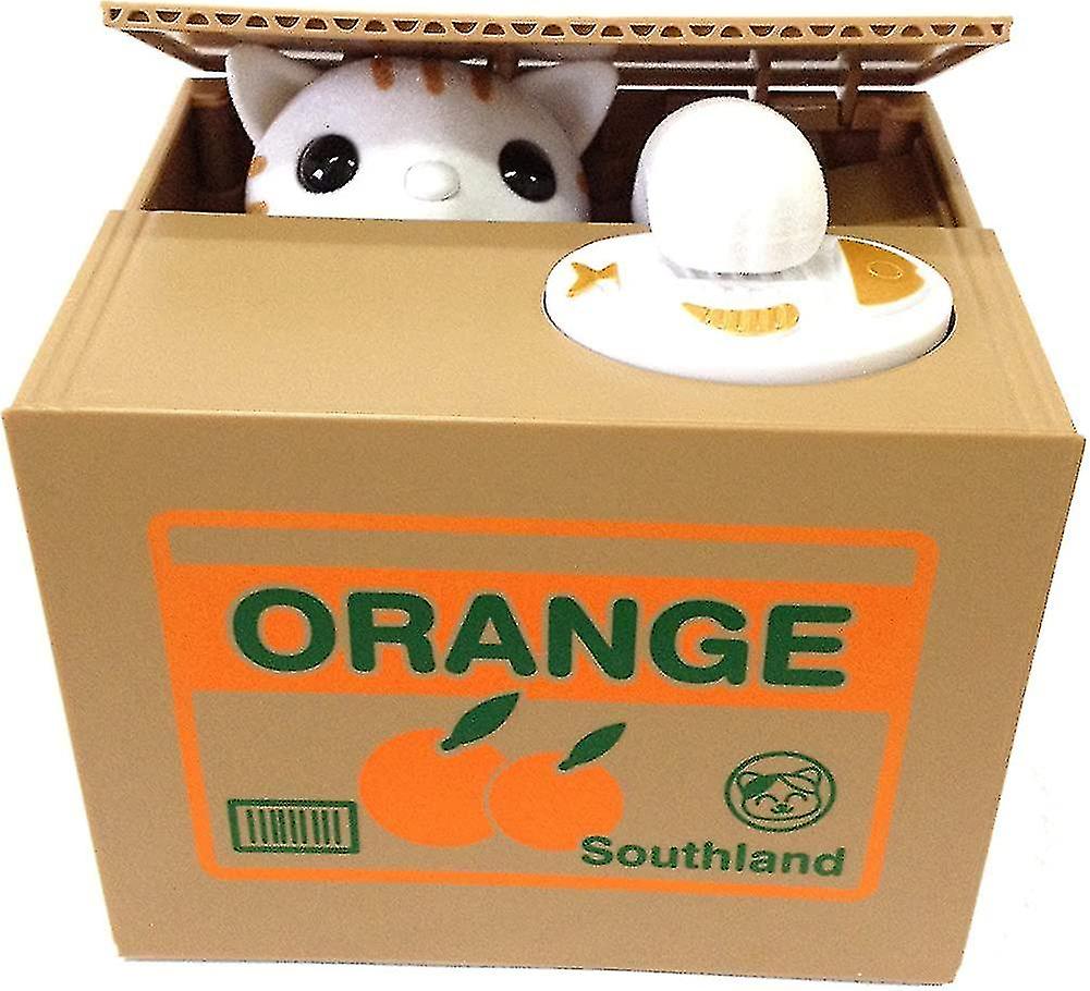 Stealing Coin Money Box Automatic Stealing Coin Cent Penny Cat Piggy Bank