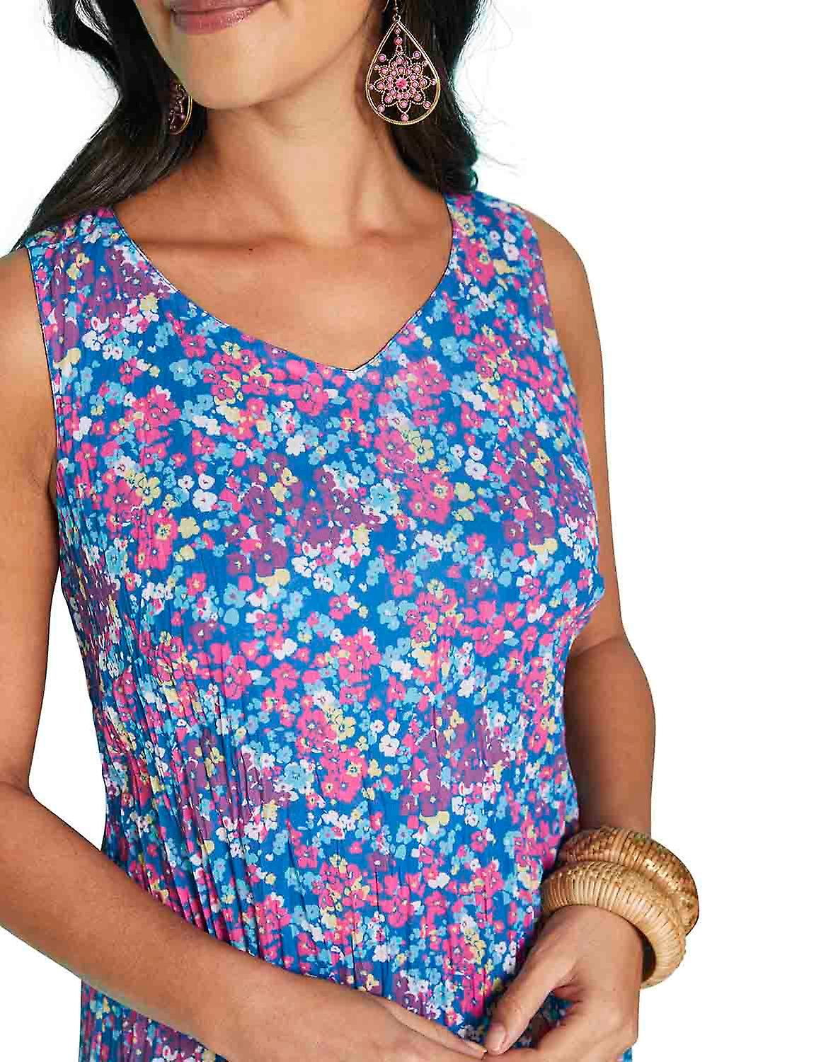 Amber Ladies Reversible Summer Dress Floral 2-in-1 Fruugo NZ