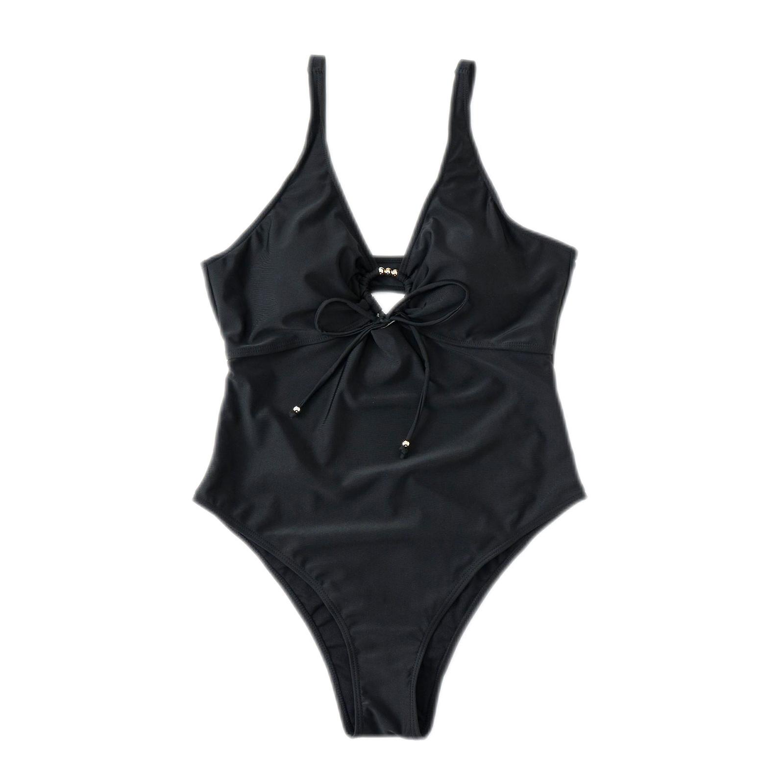 Oversized Solid Color Bikini Sexy Big Chest Cover Gathered Wrap Bathing Suit